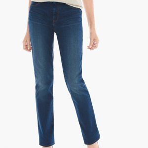 Chico's So Lifting Stretch Straight Leg Medium Wash Womens Jeans 6 Short